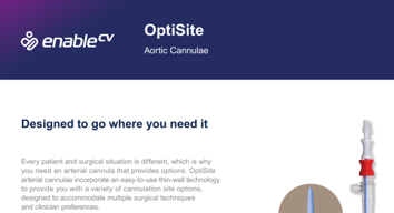 optisite OptiSite cannula product brochure